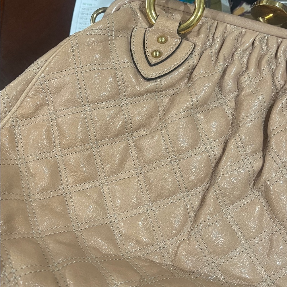 Marc Jacobs quilted leather “ Stam” bag with brass accents - Picture 9 of 12